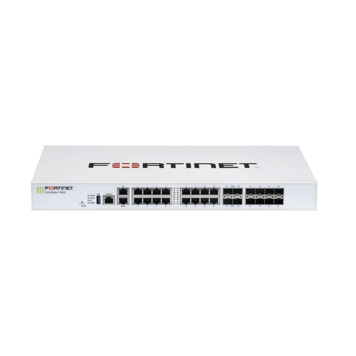 Firewall Fortinet FortiGate FG-120G – Firewall Appliance com 18x GE RJ45 Ports (1x MGMT, 1x HA, 16x Switch)