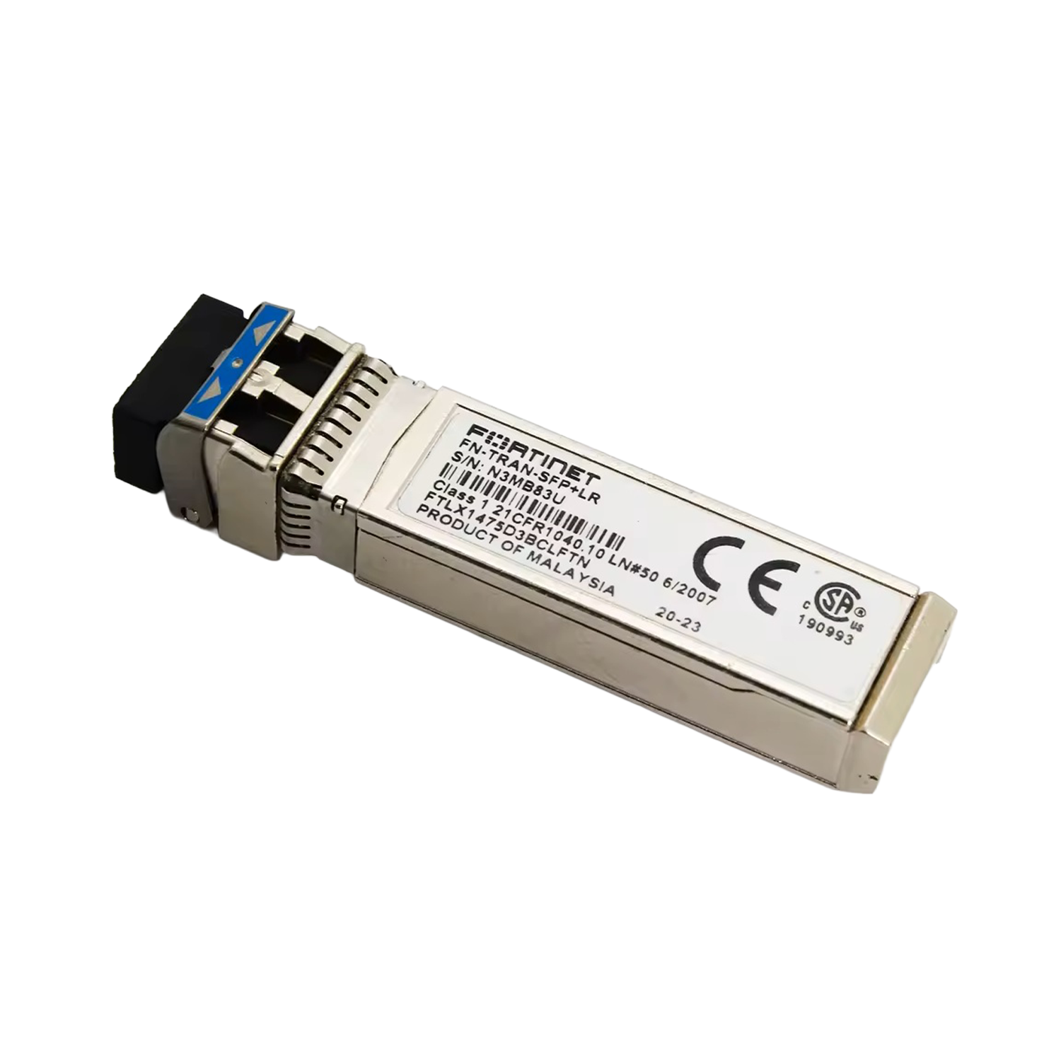 SFP+ Fortinet Transceiver FN-TRAN-SFP+LR – 10GE SFP+ Transceiver Module, Long Range