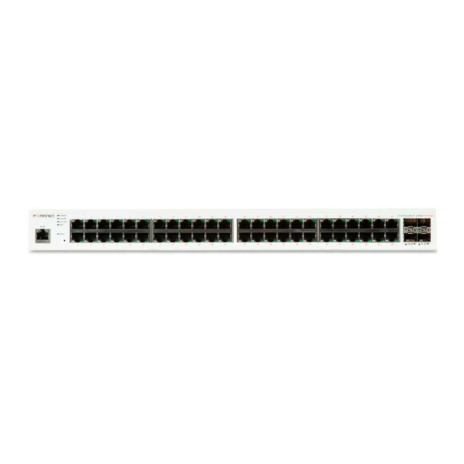 Switch Fortinet FortiSwitch FS-248E-FPOE – Layer 2 PoE Switch with 48x GE Ports + 4x SFP, Full PoE