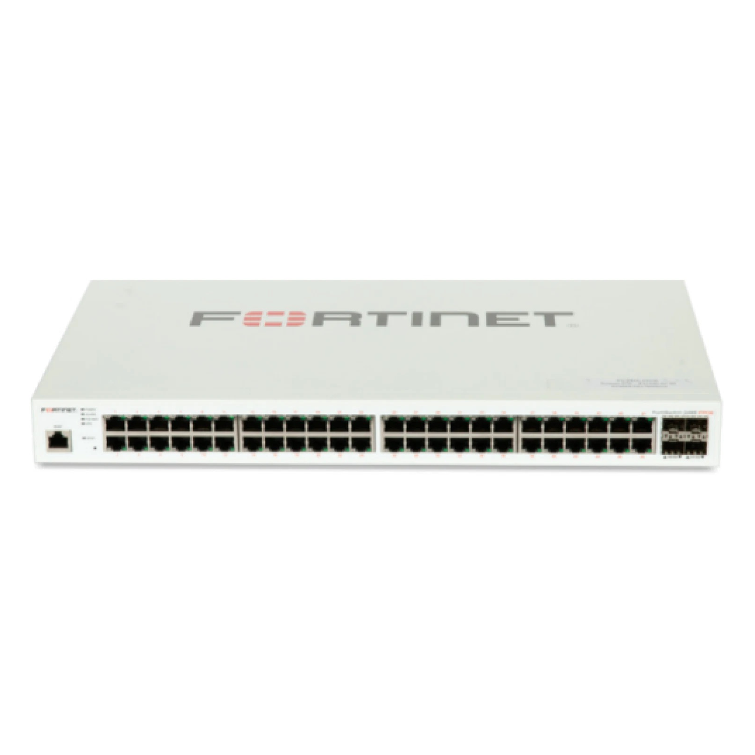 Switch Fortinet FortiSwitch FS-248E-FPOE – Layer 2 PoE Switch with 48x GE Ports + 4x SFP, Full PoE