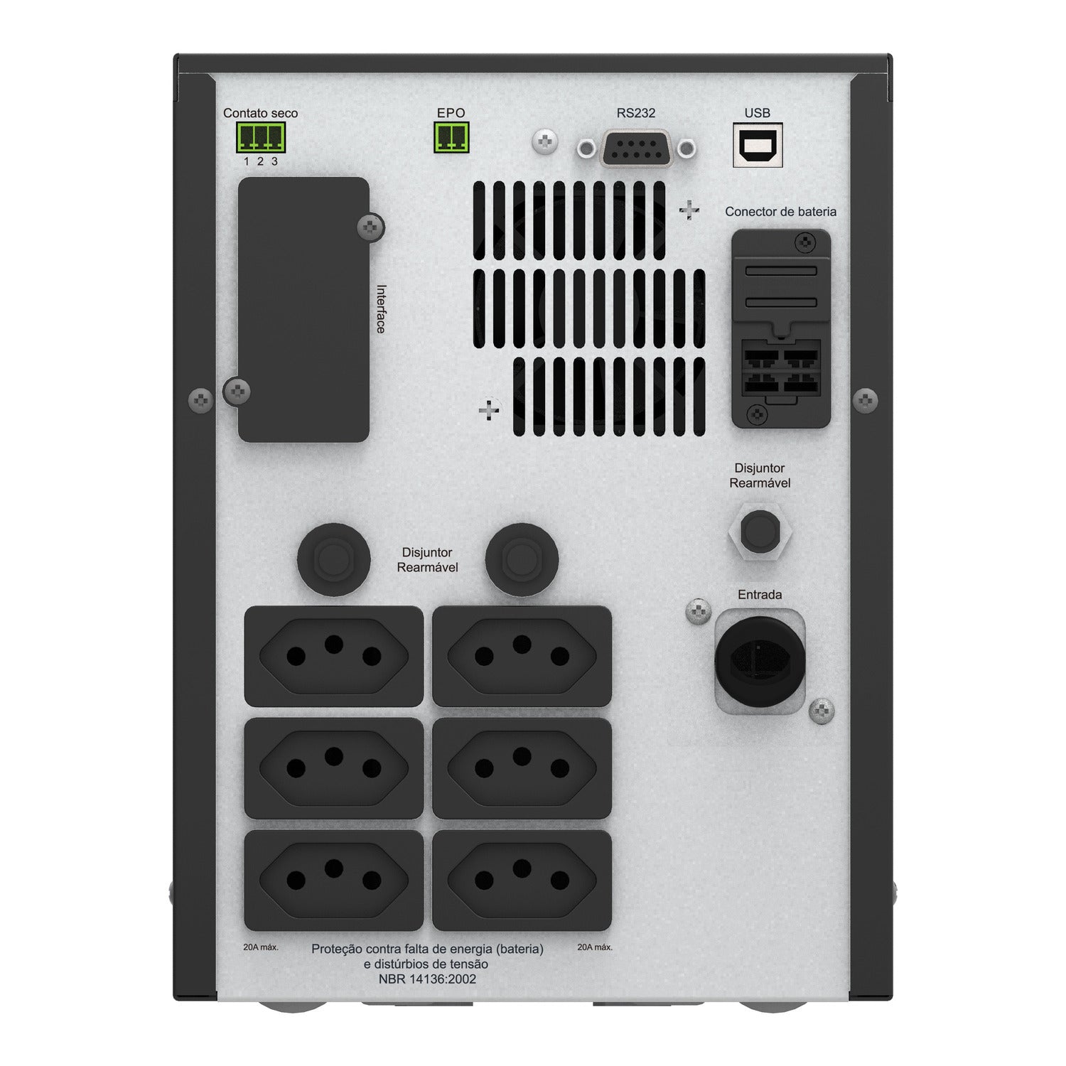 Nobreak APC SRV 3 kVA Mono 220V s/Expansão Bateria - SRV3KI-BR