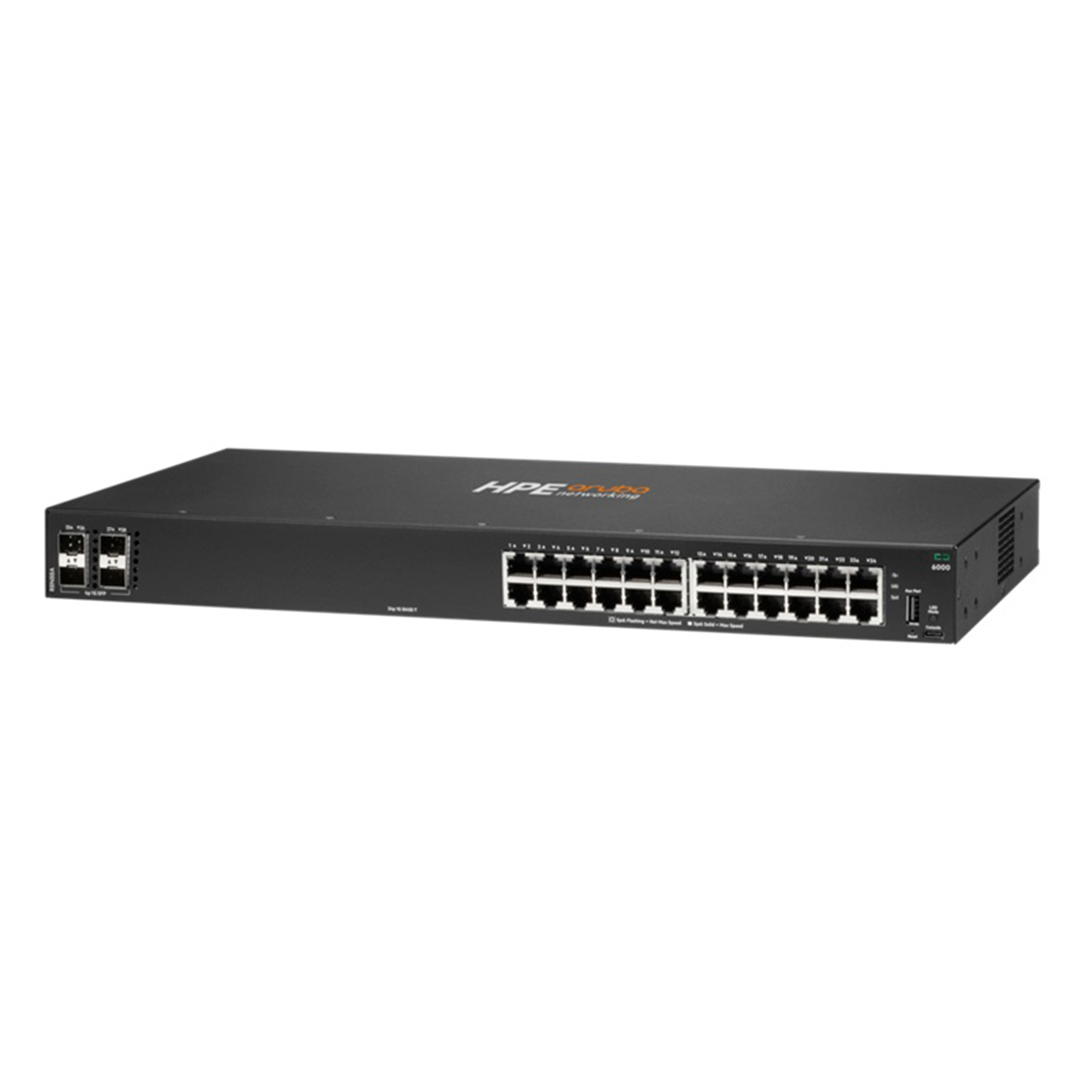 Switch Aruba 6000 24 Portas Gigabit Class4 PoE e 4 Portas SFP 370W