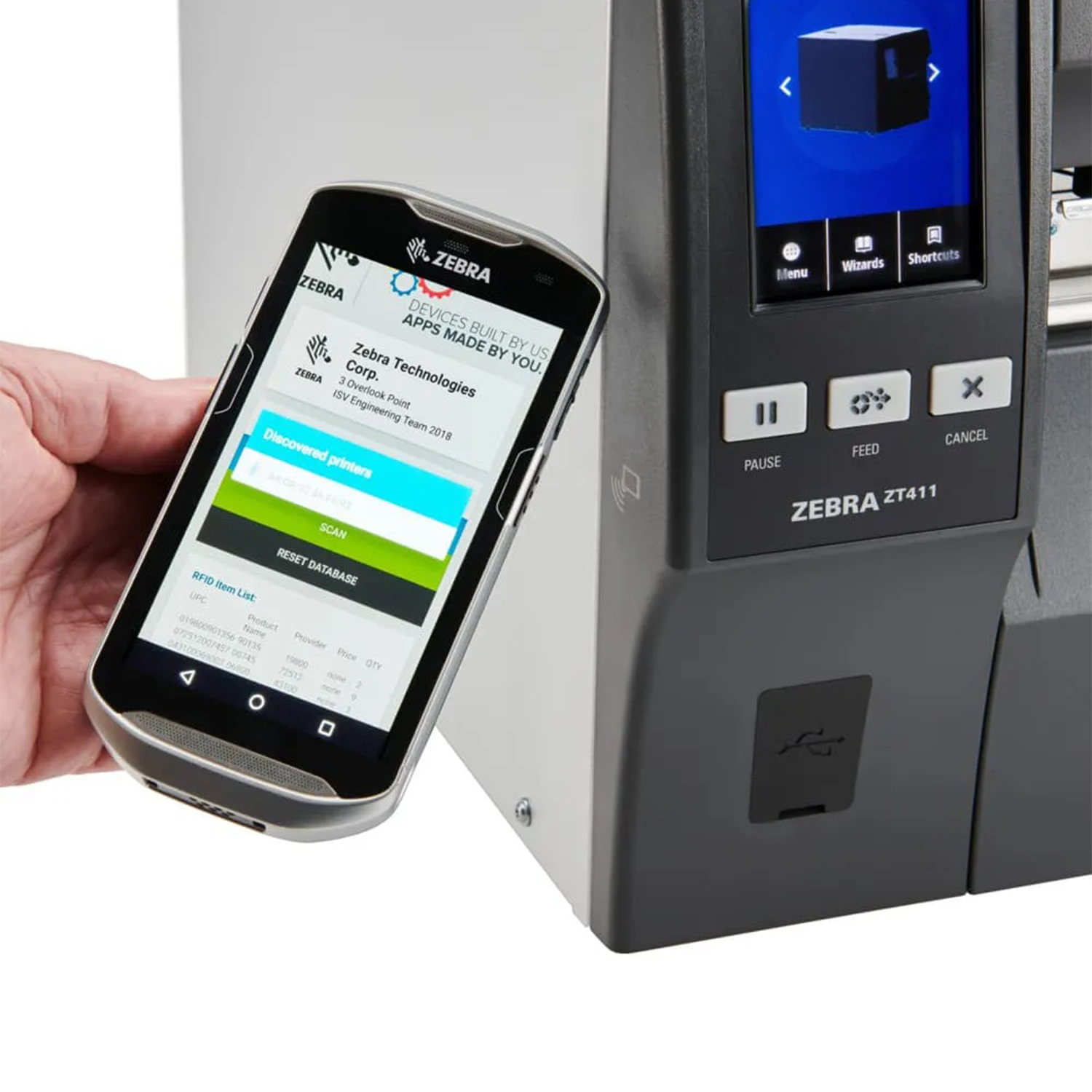 Impressora Industrial Zebra ZT411, impressora industrial 4", avançada