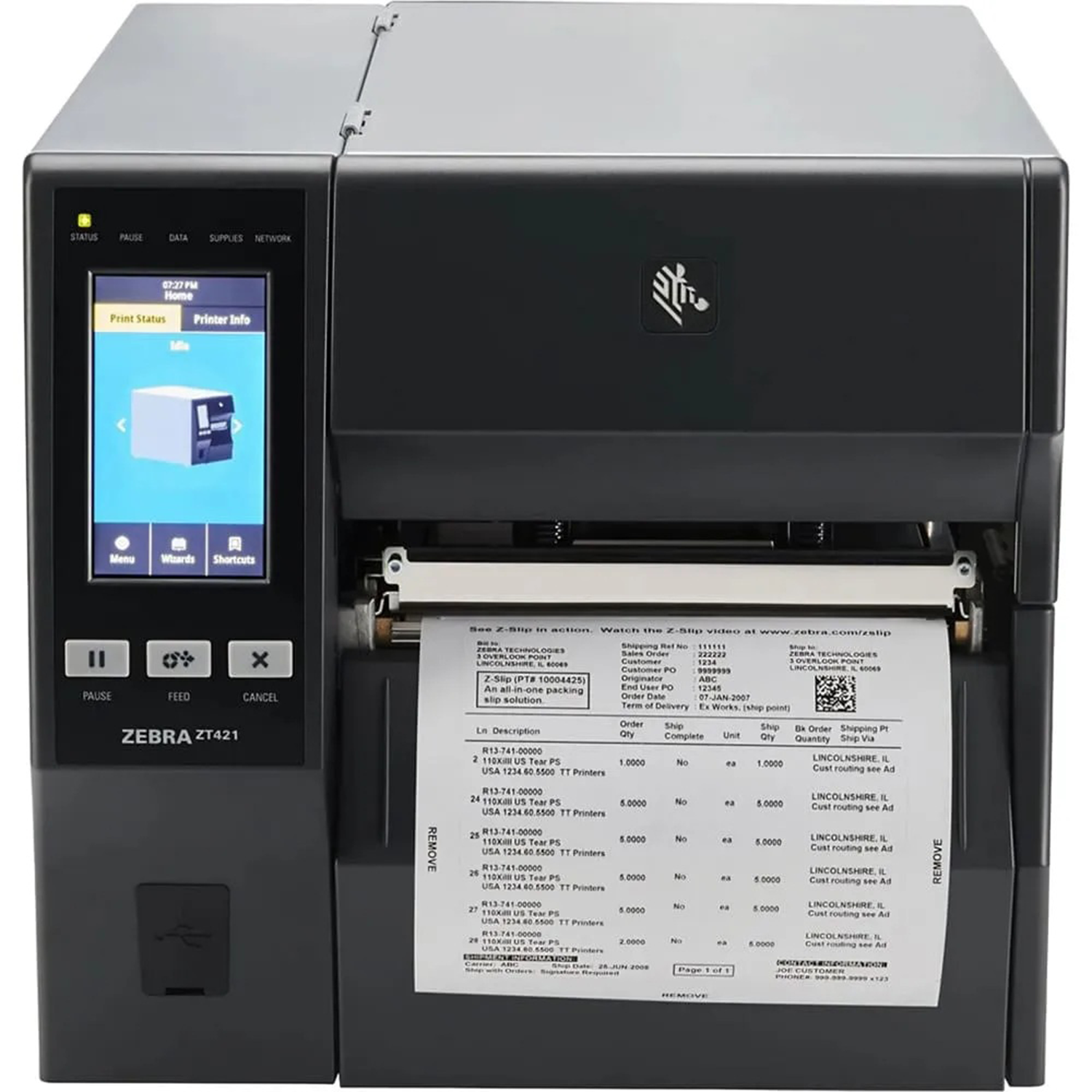 Impressora Industrial Zebra ZT421, impressora industrial 4", alta performance