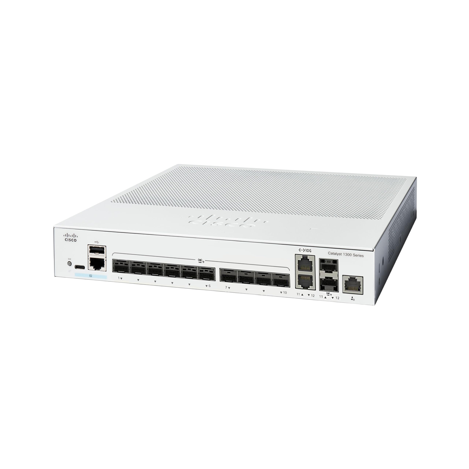 Switch Cisco Catalyst 1300 12 Portas SFP+, 2 Portas 10GE SHARED