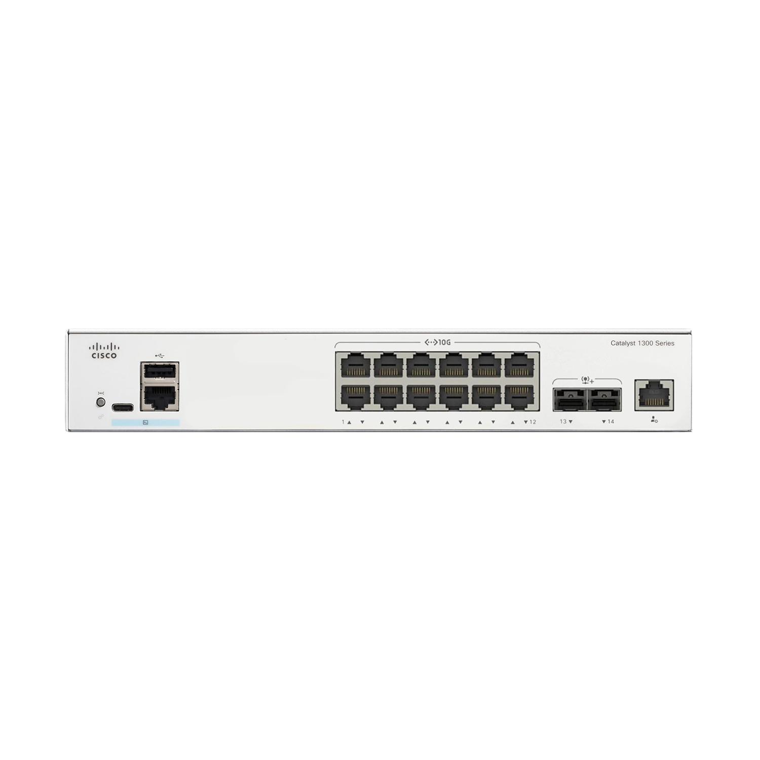Switch Cisco Catalyst 1300 12 Portas 10GE, 2 Portas 10G SFP+