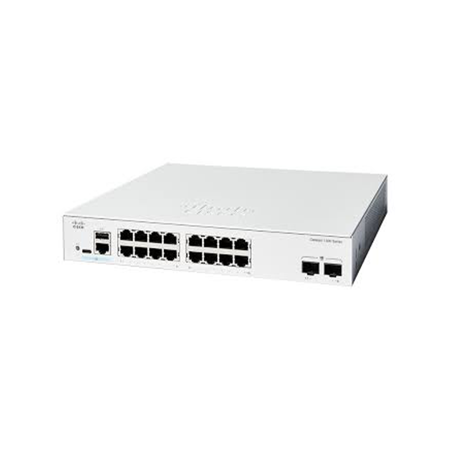 Switch Cisco Catalyst 1300 16 Portas Gigabit Full PoE 2 Portas 1G SFP