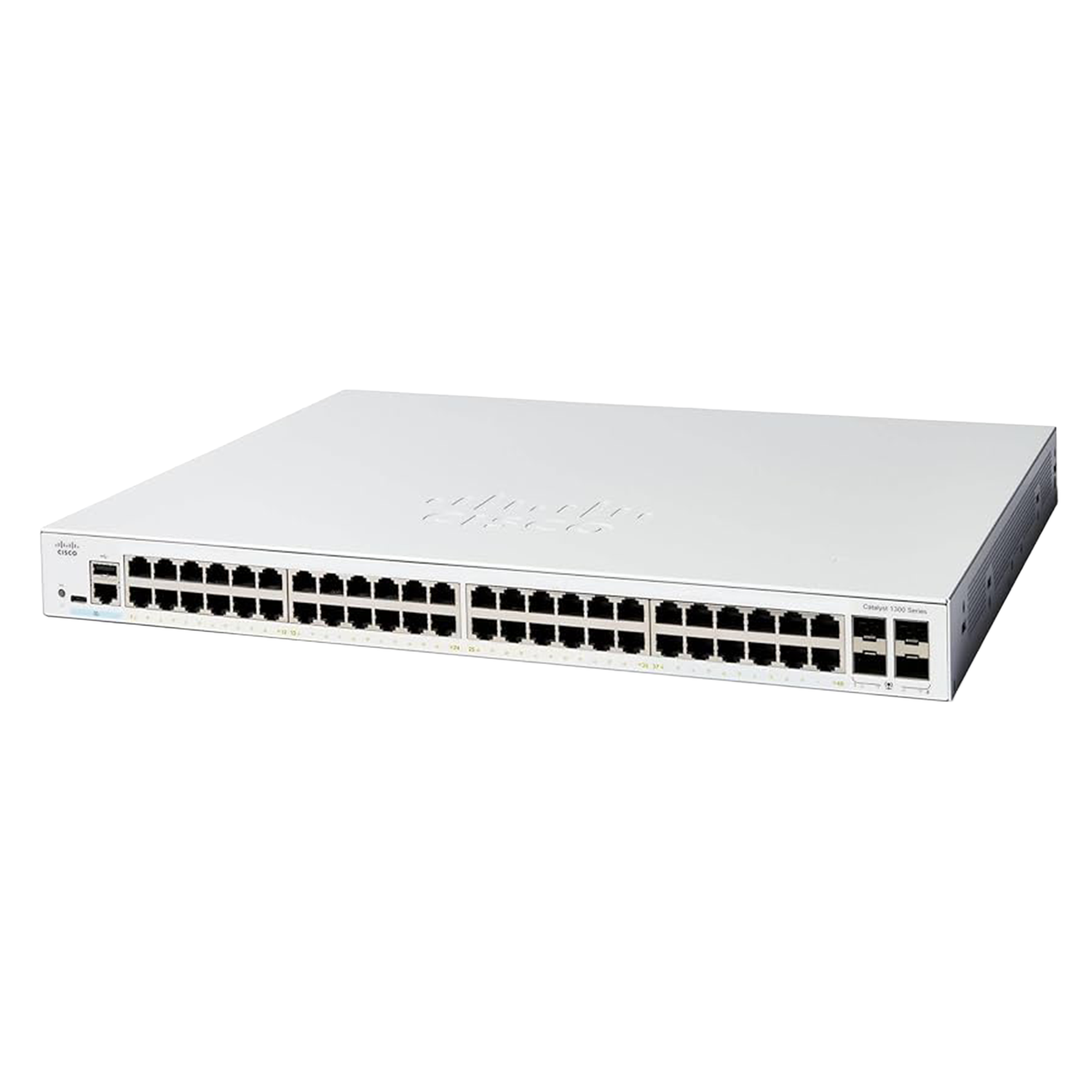 Switch Cisco Catalyst 1300 48 Portas Gigabit Full PoE 4 Portas 1G SFP