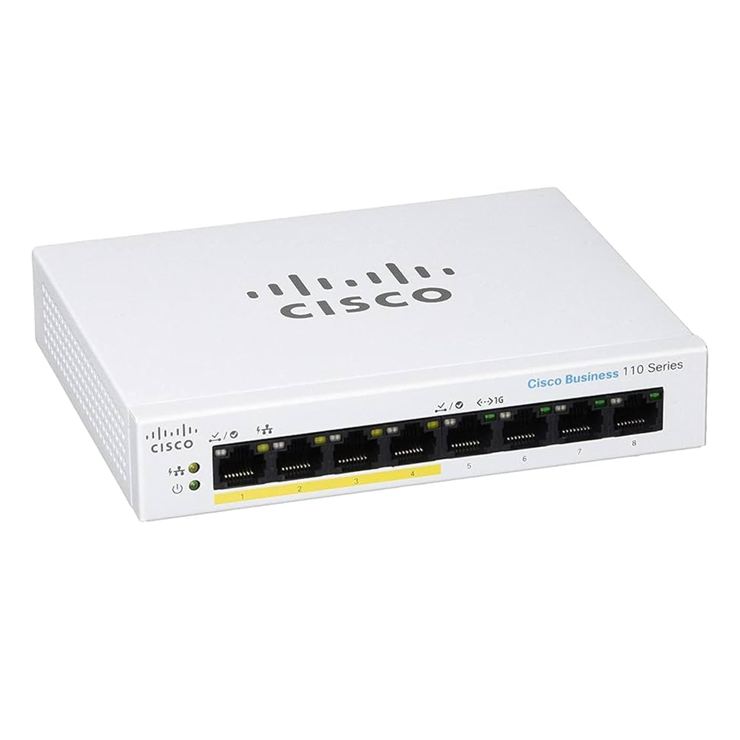 Switch Cisco CBS110 8 Portas Gigabit, Particial PoE - Não Gerenciável