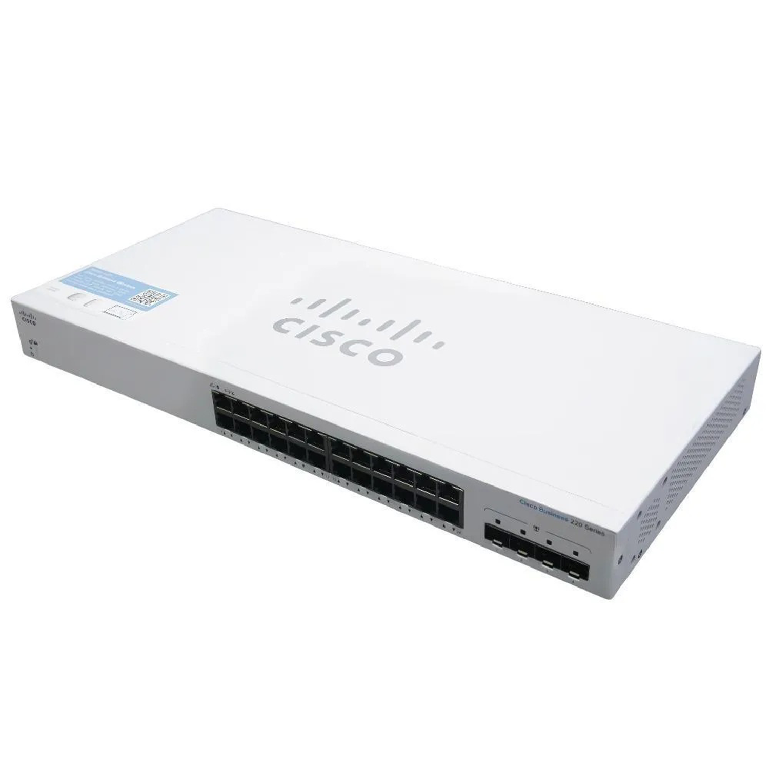 Switch Cisco CBS220 24 Portas Gigabit 4 Portas 1G SFP - Gerência WEB