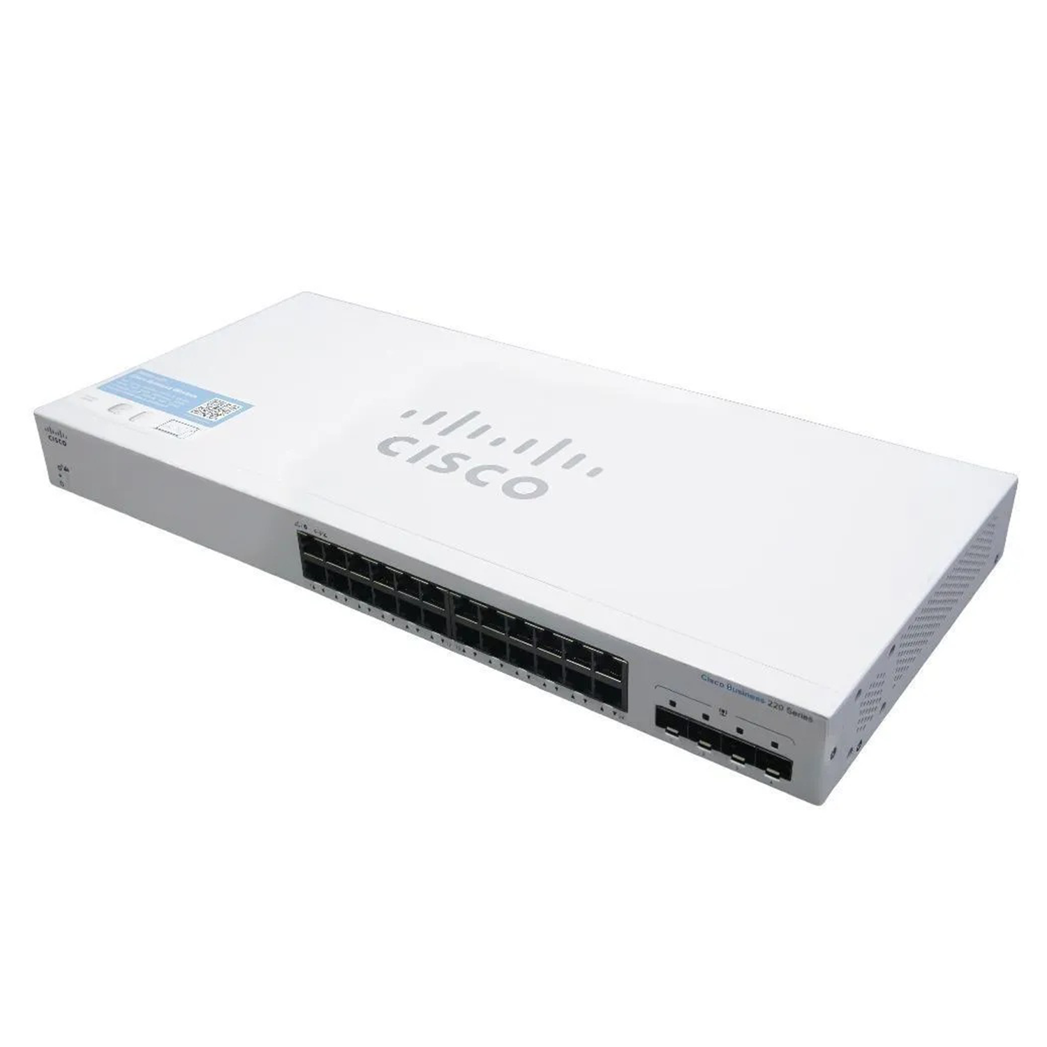 Switch Cisco CBS220 24 Portas Gigabit 4 Portas 10G SFP+ - Gerência WEB