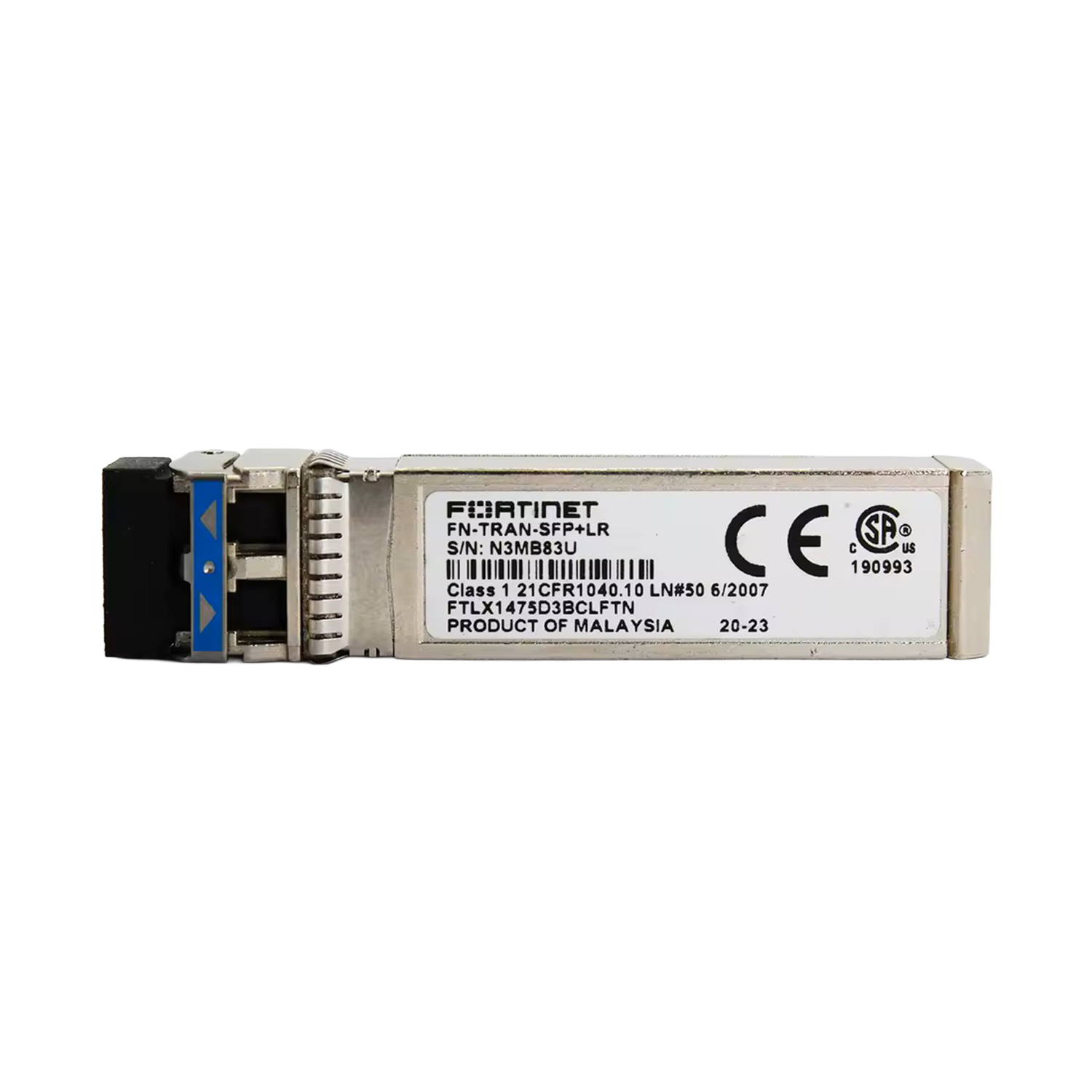 SFP+ Fortinet Transceiver FN-TRAN-SFP+LRI – 10GE SFP+ Transceiver Module, 10km Range