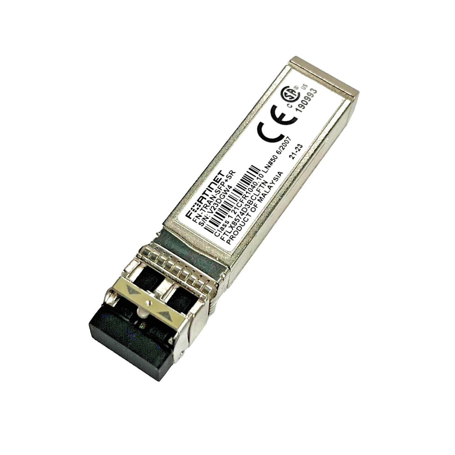 SFP+ Fortinet Transceiver FN-TRAN-SFP+SR – 10GE SFP+ Transceiver Module, Short Range