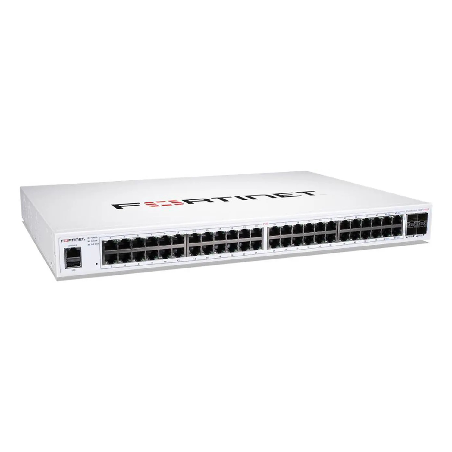 Switch Fortinet FortiSwitch FS-148F-FPOE – Layer 2 PoE Switch with 48x GE Ports, Full PoE