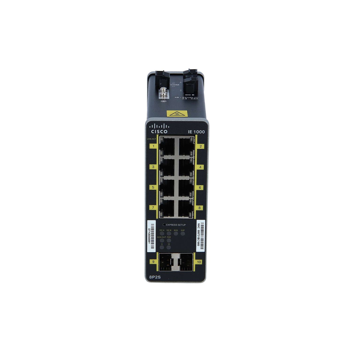 Switch Cisco IE-1000 L2 PoE com 2 Portas SFP e 8 Portas Fast Ethernet