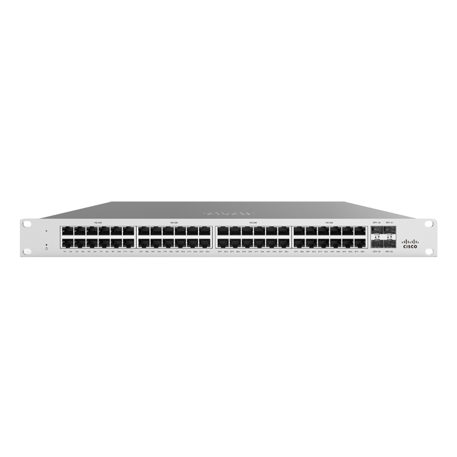 Switch Cisco Meraki MS210 48 Portas 1G + 4 Portas SFP 1G L2 com Licenciamento Enterprise de 1 anos - Gerênciamento em Coud
